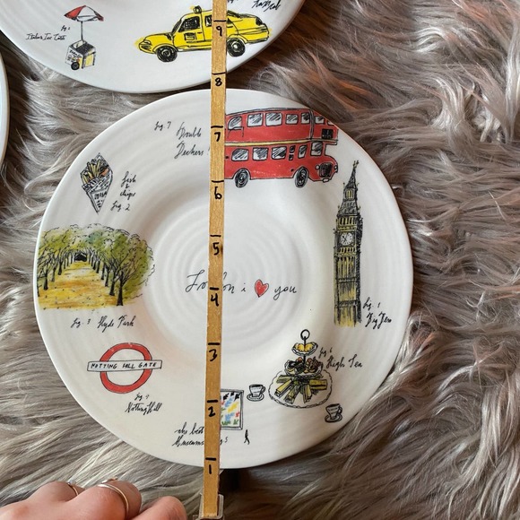 *SOLD* Anthropologie Linea Carta Plates - Paris, London & New York City - Picture 6 of 6